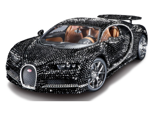 Kovový model Bburago - Bugatti Chiron Crystal Version