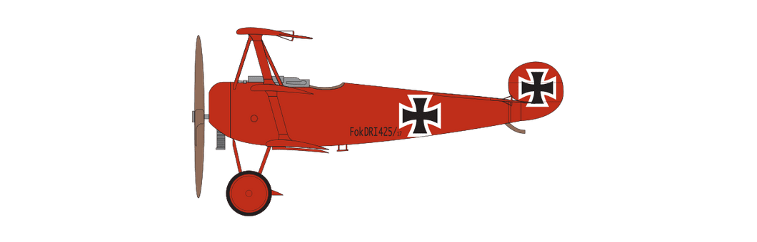 Fokker DR.1 Dreidecker, Letadlo pilotované Manfredem von Richthofenem, Kommandeur Geschwader 1, březen 1918.