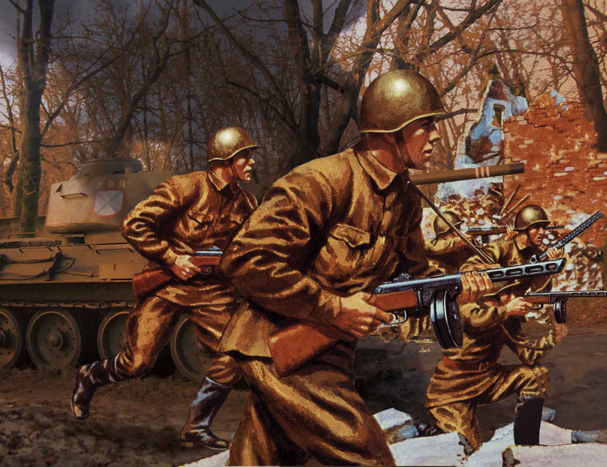 WWII ruská pěchota