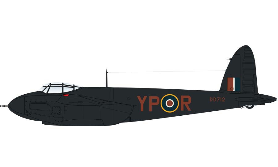 De Havilland Mosquito NF.Mk.II, DD712, YP.R z 23. letky, Royal Air Force, Listopad 1942