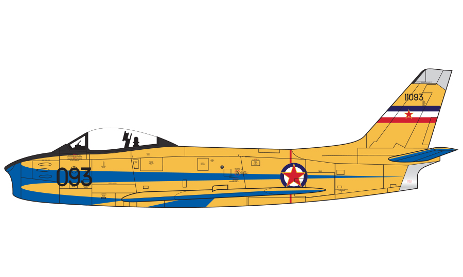 F-86E(M) Sabre, Akro-Grupa, Ratno Vazduhoplovstvo i Protivvazdushna Odbrana, Batajnica Air Base, 1960