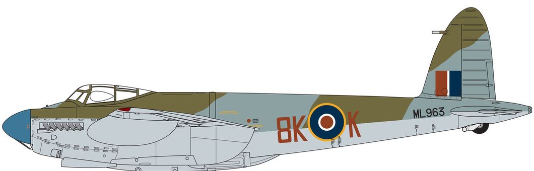 de Havilland Mosquito B.XVI No, 571 Squadron, No 8 (pathfinder) Group, Royal Air Force Oakington, Cambridgeshire, England, September 1944