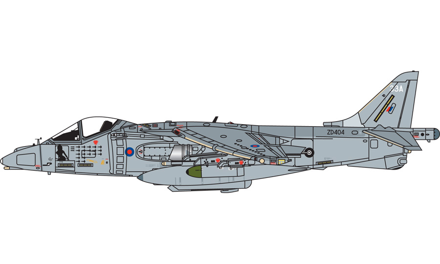 BAe Harrier GR7A ZD404 Lucy, Harrier Detachment, Operace Herrick, Kandahar, Afghanistán, Listopad 2006
