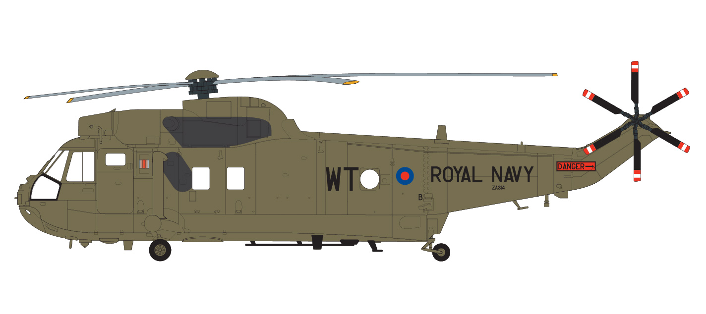 Westland Sea King HC.4, 848. letka Naval Air, Commando Helicopter Force, Royal Naval Air Station Yeovilton, Somerset, Anglie, 2011