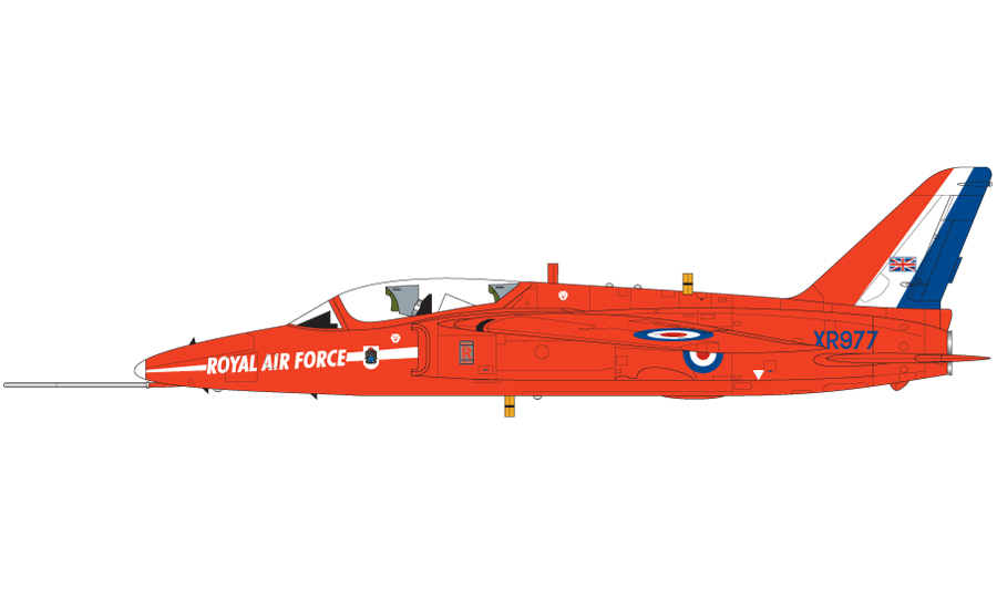 Folland Gnat T.1, The Red Arrows Aerobatic Team, Royal Air Force Kemble, Gloucestershire, Anglie, 1979