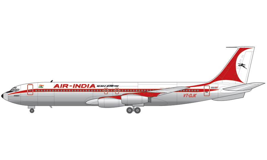 Boeing 707-437, VT-DJK Everest, Air India, 1970