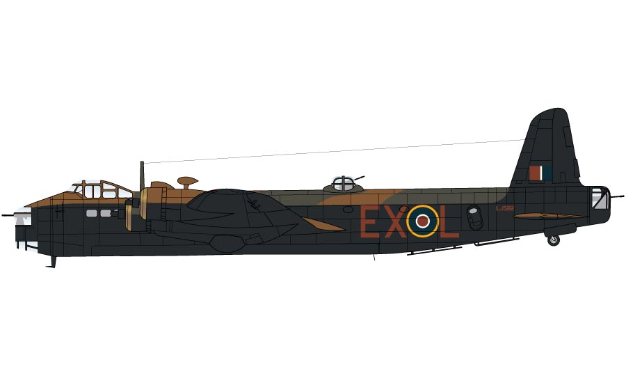 Short Stirling B.Mk.III, EX.L z 199. letky, 3 Group, Royal Air Force, RAF Lakenheath, 1943