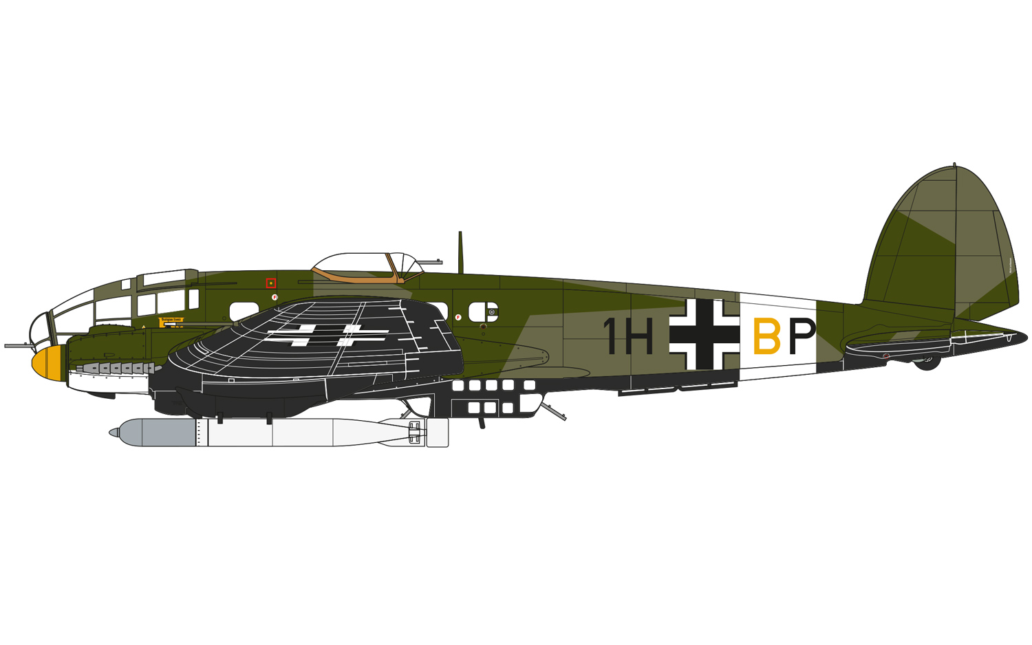 Heinkel He 111 H-6, 6./Kampfgeschwader 26, Sicílie, 1941