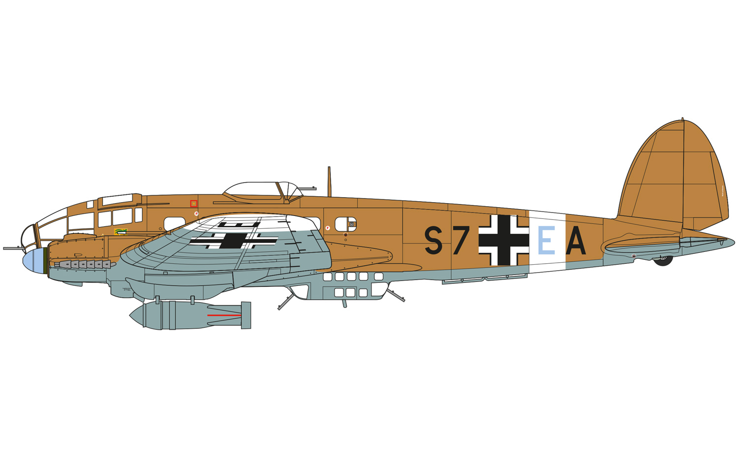 Heinkel He 111 H-6, Sturzkampfgeschwader 3, Severní Afrika, 1941