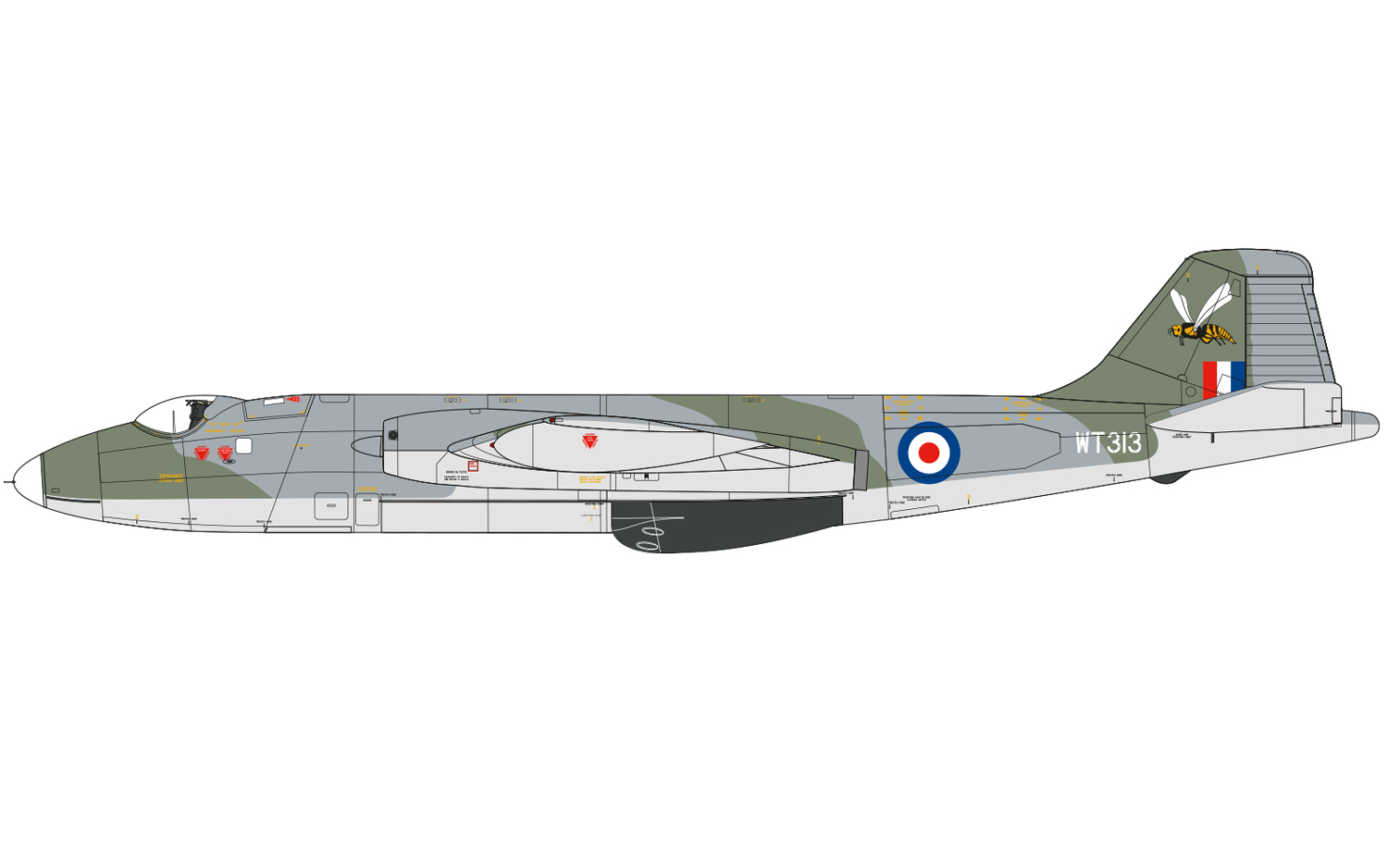 English Electric Canberra B(i)6, No.213 Squadron, Bruggen, Royal Air Force Germany, 1969
