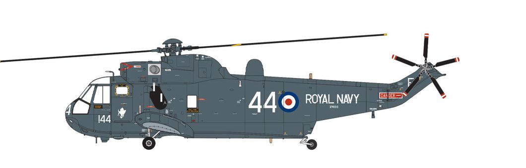 Westland Sea King HAS.1 XV666, No.826 Naval Air Squadron, Royal Naval Air Station Culdrose, Cornwall, Anglie, 1970. (A)