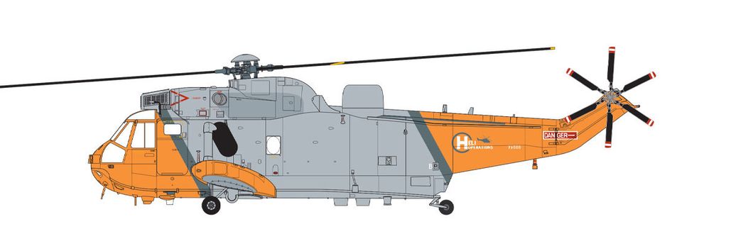 Westland Sea King HU.5 XV666, Heli-Operations, Portland, Dorset, Anglie 2022. (D)