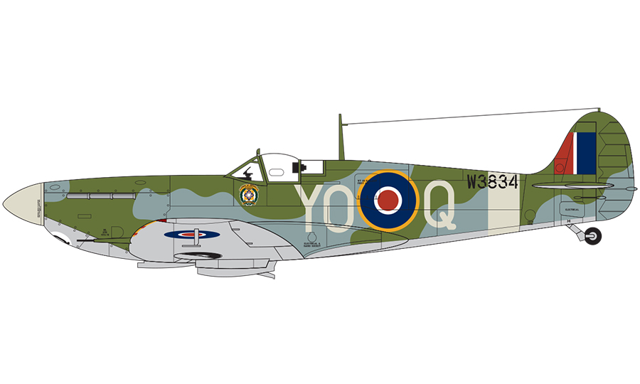 Supermarine Spitfire Mk.Vb, Corps of Imperial Frontiersmen, 401. letka, Royal Canadian Air Force, Redhill, UK, Červenec 1943