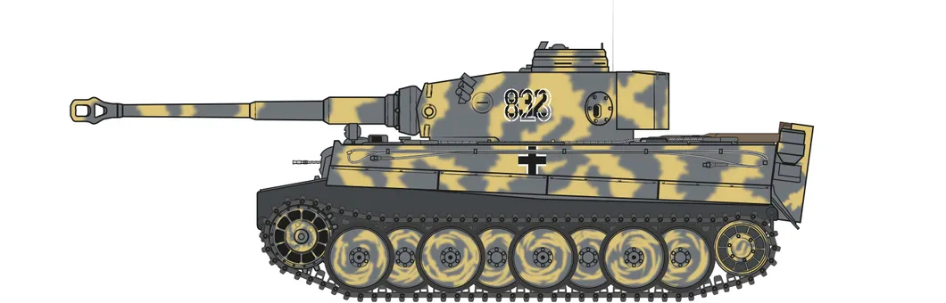Tiger-1 "Early Version" 1:35 Panzerkampfwagen V Tiger I (Early) 2. SS Panzergrenadier-Division Das Reich, Rusko, jaro 1943