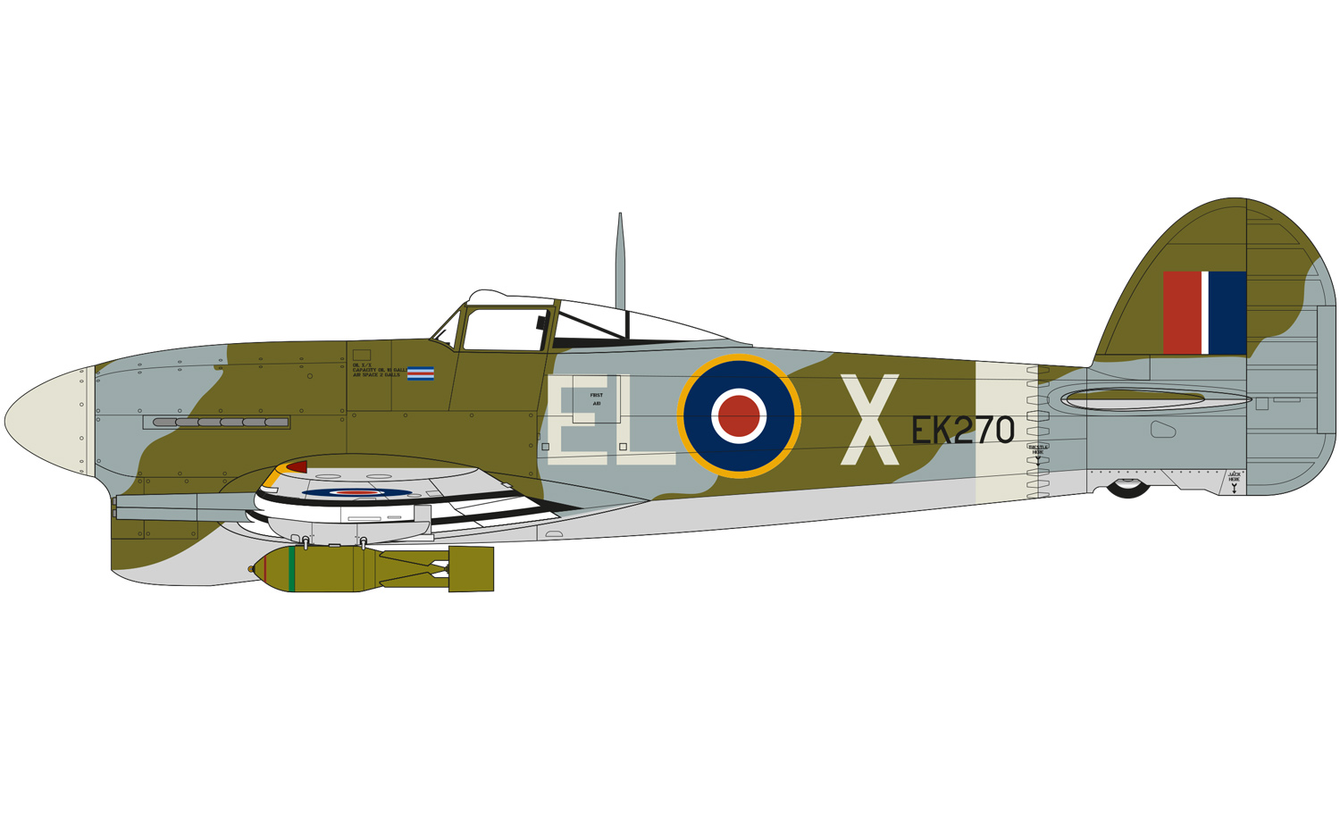 Hawker Typhoon Mk.IB, 468. letka (New Zealand), Royal Air Force Tangemere, West Sussex, Anglie, Prosinec 1942