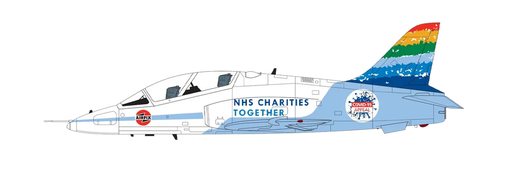 NHS Charities Together BAE Hawk T.1 Airfix design, 2020.