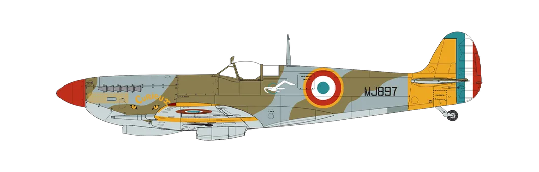 Supermarine Spitfire Mk.Ixc GR 2/33 "Savoie", Armee de L'Air, Luxeuil-Les-Bains, Francie, začátek roku 1945.