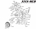 Losi XXX-SCB BL 1:10 2WD AVC | Zadní část