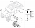 Axial SCX10 III Jeep JT Gladiator 4WD 1:10 RTR | Disky a pneumatiky