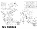 ECX Ruckus 2WD Monster Truck 1:10 RTR Lip | Šasí