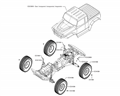 ECX Barrage 1.9 4WD Kit RTR | Karosérie