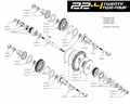 TLR 22-4 Race Buggy Kit | Převodovka