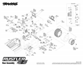 Rustler 4WD 1:10 RTR s LED osvětlením | Zadní část