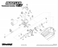 Rustler 4WD 1:10 RTR s LED osvětlením | Transmission
