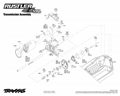 Rustler 1:10 VXL 4WD RTR | Převodovka