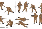 Airfix figurky - WWII British Infantry Multipose (1:32) (set)