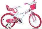 DINO Bikes - Dětské kolo 16" Minnie se sedačkou pro panenku a košíkem: Pohled