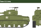 Italeri Wargames - M4 Sherman 75mm (1:56)