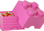 LEGO úložný box 250x250x180mm - azurový