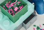 LEGO úložný box 250x500x180mm - růžový