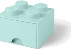 LEGO úložný box s šuplíkem 250x250x180mm - žlutý