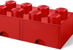 LEGO úložný box s šuplíky 250x500x180mm - bílý