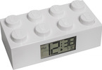 LEGO hodiny s budíkem - Brick červené