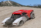 RC model auta Losi Baja Rey Trophy Truck 1:10 4WD: Ukázka jízdy - červená verze