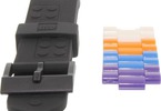 LEGO hodinky pro dospělé - 4 Stud Brick Black/Chrome