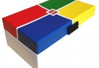 LEGO hodinky pro dospělé - 4 Stud Brick Black/Chrome