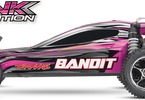 RC auto Traxxas Bandit 1:10: Boční pohled - Pink edition