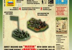 Zvezda figurky - sovětský kulomet Maxim s vojáky (1:72)