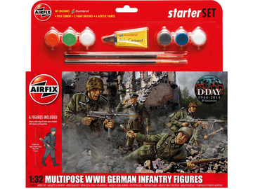 Airfix figurky - German Infantry Multi-Pose (1:32) (set) / AF-A55210