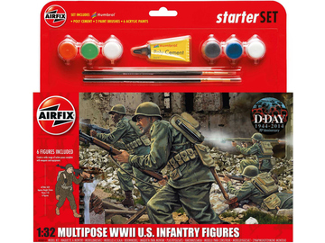 Airfix figurky - WWII U.S. Infantry Multipose (1:32) (set) / AF-A55212