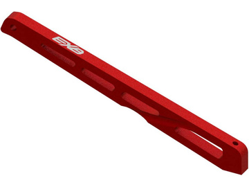 Arrma příčka šasi zadní středová 140mm, hliník, červená / ARA320567