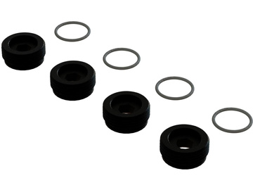 Arrma matice přední nápravy černé, hliník s o-kroužky (4) / ARA330775