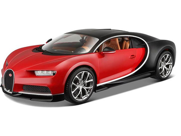 Bburago Plus Bugatti Chiron 1:18 červená / BB18-11040R