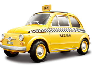 Bburago Fiat 500 Taxi 1:18 žlutá / BB18-12066