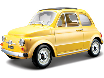 Bburago Fiat 500F 1965 1:24 žlutá / BB18-22098Y