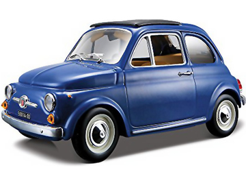 Bburago Fiat 500F 1965 1:24 modrá / BB18-22098